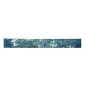 Ruban En Satin Van Gogh Almond Blossoms Dark Turquoise (Devant)