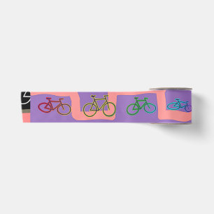 Ruban En Satin Vélos multicolores