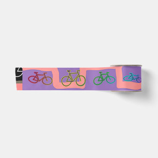 Ruban En Satin Vélos multicolores