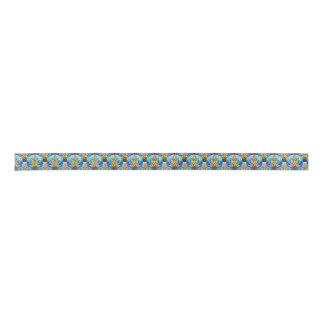 Ruban En Satin Verre Vibrant amusant Motif d'arbre de Noël