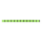 Ruban En Satin Vert avec rayures noires (Devant)