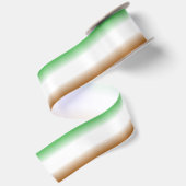 Ruban En Satin Vert, Blanc, Brown (Dos)