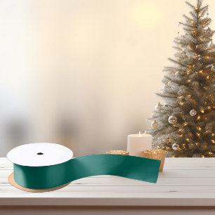 Ruban En Satin Vert bleu moyen tendance - Ruban satiné