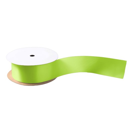 Ruban En Satin Vert clair citron solide (Bobine)
