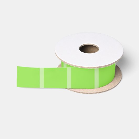Ruban En Satin Vert rayé bicolore (Bobine)