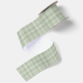 Ruban En Satin Vichy vert sauge clair (Dos)