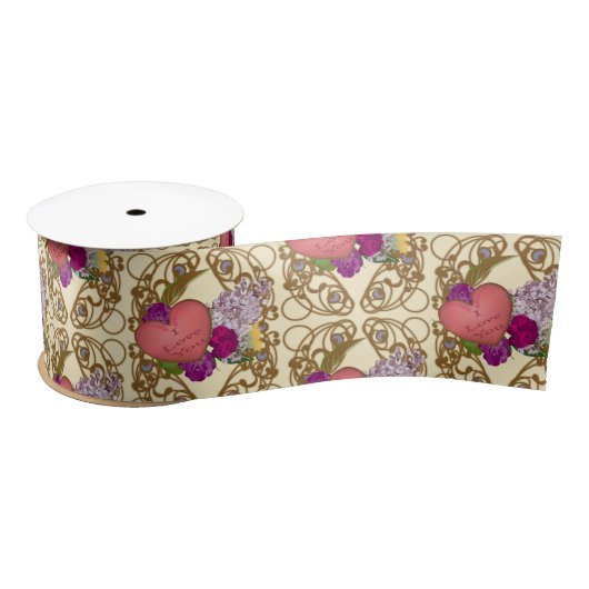 Ruban En Satin Victorian Valentine Floral Wrapping Paper (Bobine)