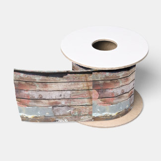 Ruban En Satin Vieux bois rustique bateau en bois plank
