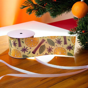 Ruban En Satin Vin de Noël mulet jaune épicé