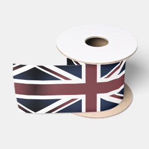 Ruban En Satin Vintage British Flag & Royaume-Uni /sports UK