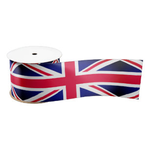 Ruban En Satin Vintage British Flag & Royaume-Uni /sports UK