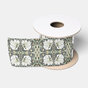 Ruban En Satin Vintage William Morris Pimpernel Motif