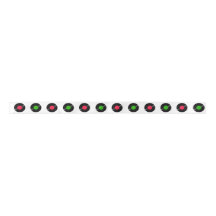 Vinyl Record Noël rouge et vert 1,5 po