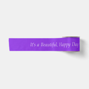 Ruban En Satin Violet bleu 8A2BE2 - Message personnalisé ou blanc