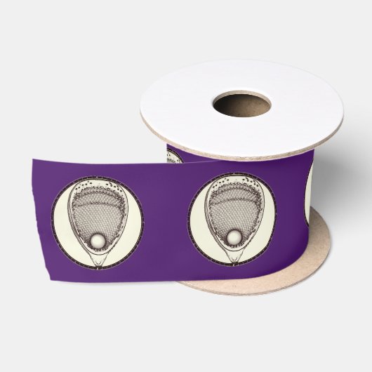 Ruban en satin violet de gardien de crosse (Bobine)