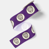 Ruban en satin violet de gardien de crosse (Dos)