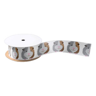 Ruban En Satin visage mignon de cobaye
