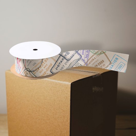 Ruban En Satin Voyage de timbres de passeport