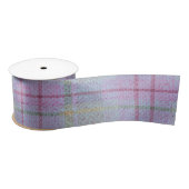 Ruban En Satin Weathered Lavender Plaid (Bobine)