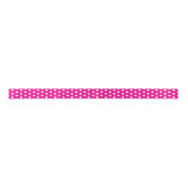 Ruban En Satin White Polka Dots on Hot Pink (Devant)