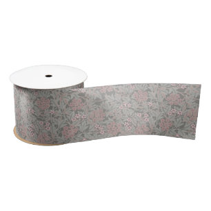 Ruban En Satin William Morris Jasmine Motif de fleurs
