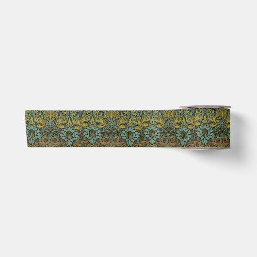 Ruban En Satin William Morris Peacock Dragon Fond d'écran (Devant)