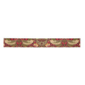 Ruban En Satin William Morris Strawberry Thief Satin Ribbon (Devant)