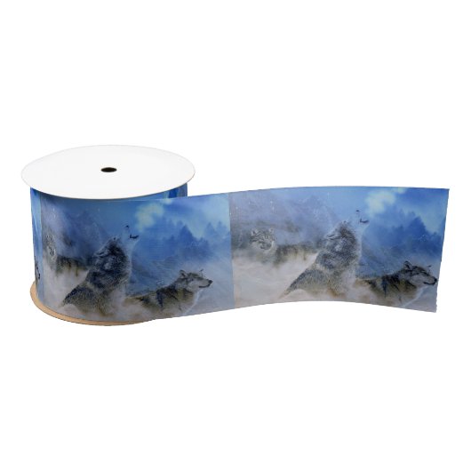 Ruban En Satin Wolf Spirits (Bobine)