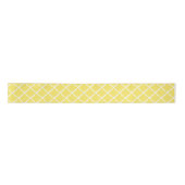 Ruban En Satin Yellow Geometrical Shape Check Pattern (Devant)