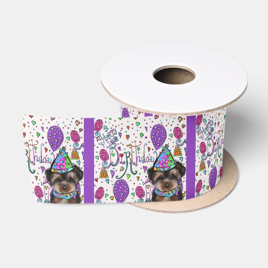 Ruban En Satin Yorkie Poo (Bobine)