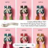 Ruban En Satin YS01 Élégant moderne crémeux blanc