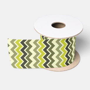 RUBAN EN SATIN ZIG ZAG
