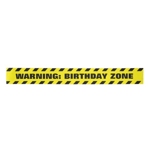 Ruban En Satin Zone d'anniversaire (Devant)