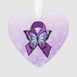 Ruban et papillon Fibromyalgie personnalisés