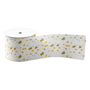 Ruban Gros-grain Abeilles et miel