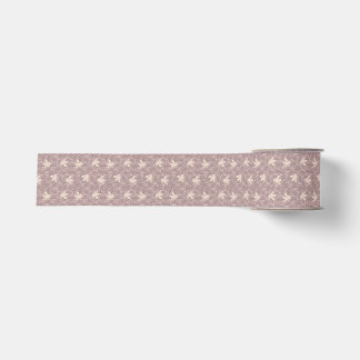 Ruban Gros-grain Abeilles + Lilas