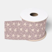 Ruban Gros-grain Abeilles + Lilas (Bobine)