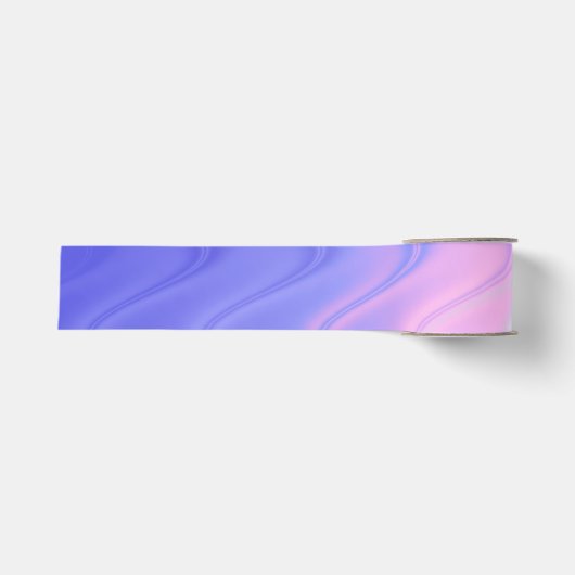 Ruban Gros-grain Abstrait rose vif et violet (Devant)