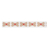 Ruban Gros-grain Adhesive Bandages With Red Hearts (Devant)