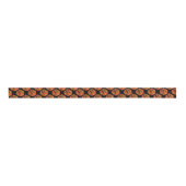 Ruban Gros-grain Afro Pop Kente Rose Design Satin Ribbon (Devant)