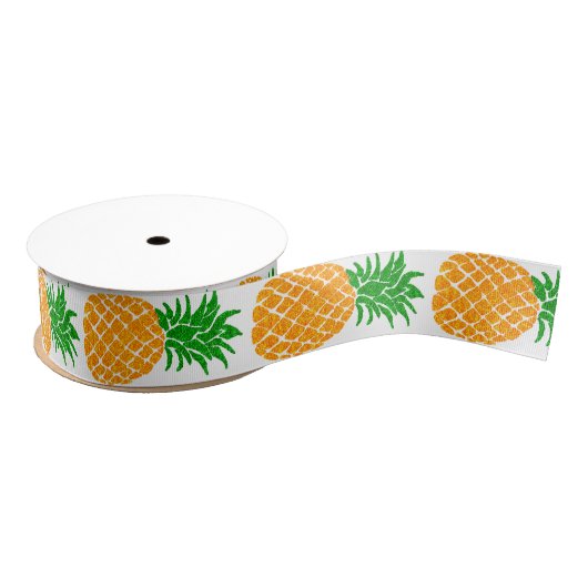 Ruban Gros-grain ananas tropical (Bobine)