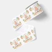 Ruban Gros-grain anniversaire rustique chic et moderne (Dos)