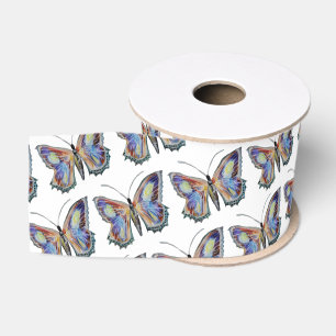 Ruban Gros-grain Aquarelle de papillon