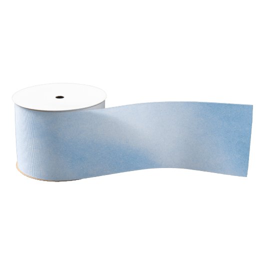 Ruban Gros-grain Aquarelle moderne nuages bleus (Bobine)