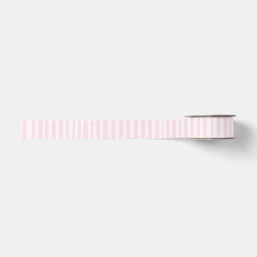 Ruban Gros-grain Aquarelle rayée rose (Devant)