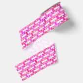 Ruban Gros-grain Art Déco industriel chic - rose, fuchsia, orchidée (Dos)