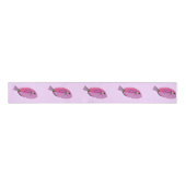 Ruban Gros-grain Art du poisson rose Grosgrain Ruban (Devant)