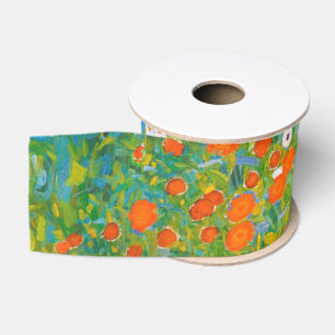 Ruban Gros-grain Art floral de cottage vintage de Gustav Klimt