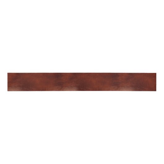 Ruban Gros-grain Aspect en cuir Brown occidental (Devant)
