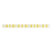 Ruban Gros-grain Baby Shower aux Rayures Jaune Citron  (Devant)